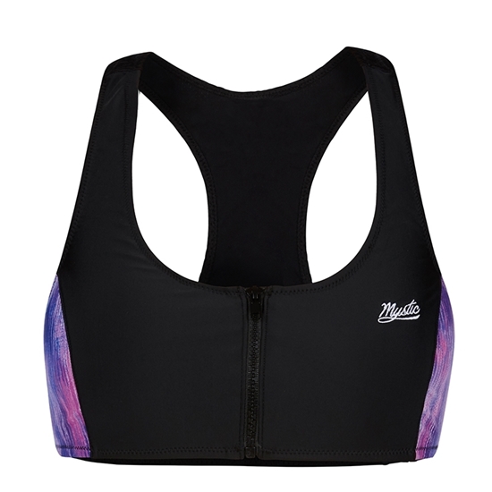 Picture of Zipped Bikini Top Black