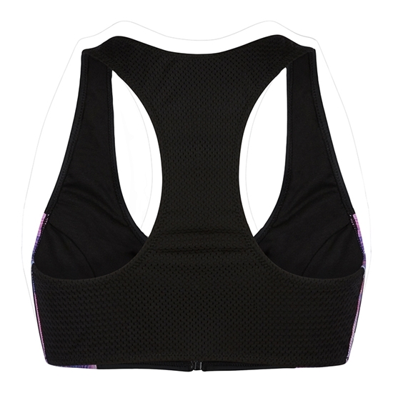 Picture of Zipped Bikini Top Black