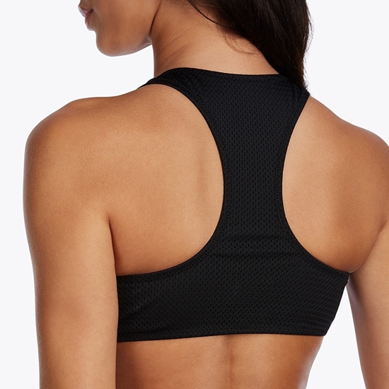 Picture of Zipped Bikini Top Black