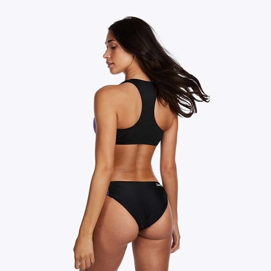 Picture of Zipped Bikini Top Black