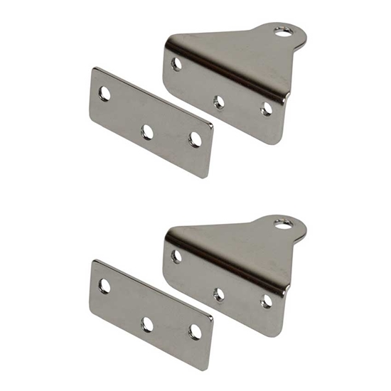 Picture of Optimist Transom Gudgeons With Backing Plates Optiparts