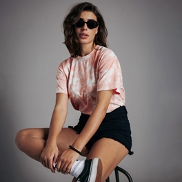 Picture of Tie Dye Wms Tshirt Soft Coral