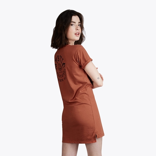 Picture of Once Upon An Eye Dress Rusty Red