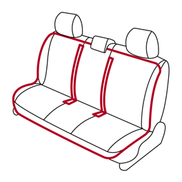 Εικόνα της Car Seat Roll Cover Triple