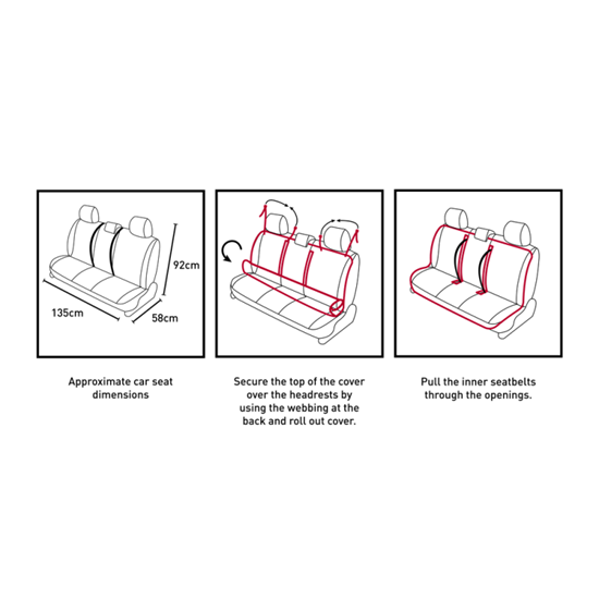 Εικόνα από Car Seat Roll Cover Triple
